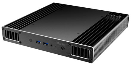 Akasa Plato X Gehuse (fr Intel NUC NUC5i7RYH/NUC5ixMYBE/NUC5ixMYHE) <b>[A-NUC23-M1B]</b>