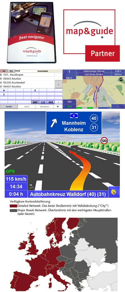 PTV FleetNavigator 10.5 (Europe incl. East-Europe, Speech, TMC) [PDA/PC <b>UPDATE-VERSION</b>]