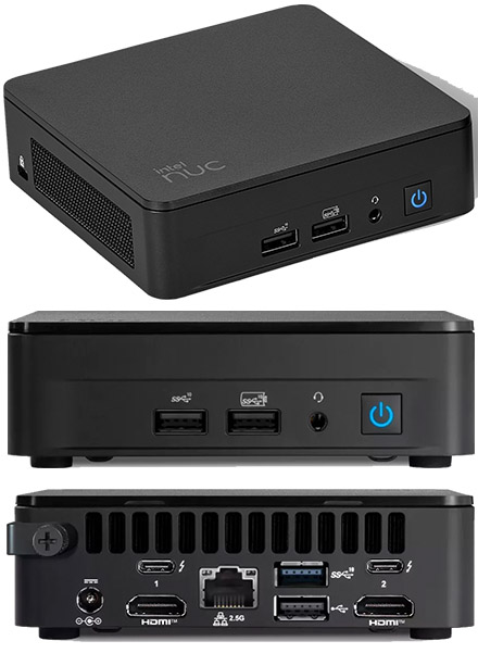 Intel NUC13ANKi5 (Intel Core i5-1340P up to 4,60GHz, 2x HDMI, 2x Thunderbolt 4)